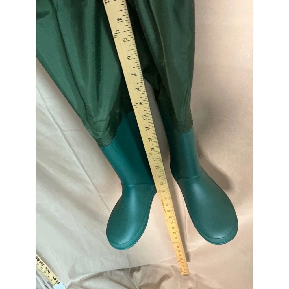 Trudave Chest Waders Kids Size 6/7 Green New Waterproof Fishing Boots Suspenders